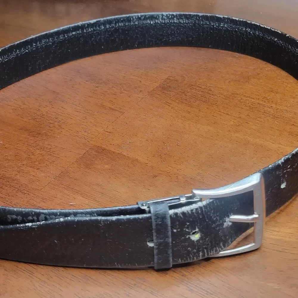 VTG Jacob Genuine Elephant Leather Belt w/ Buckle Made in Thailand Exotic✨️44/46